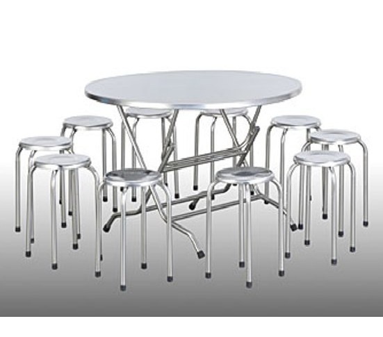 Bộ bàn tròn inox BG01 Bộ bàn tròn inox BG01