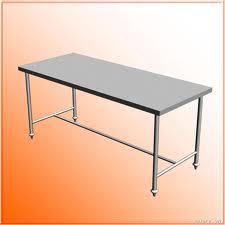 B9: Bàn inox chân cố định 0.6*1.4m, dày 0.8mm, cao 0.75m B9: Bàn inox chân cố định 0.6*1.4m, dày 0.8mm, cao 0.75m