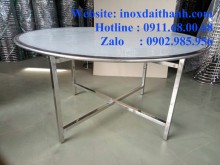 Bàn Inox Chân Rời - Bàn Tròn Inox Đường Kính 1.2m (1m2), 1.3m (1m3), 1.4m (1m4) , 1.5m (1m5), 1.6m (1m6) Bàn Inox Chân Rời - Bàn Tròn Inox Đường Kính 1.2m (1m2), 1.3m (1m3), 1.4m (1m4) , 1.5m (1m5), 1.6m (1m6)